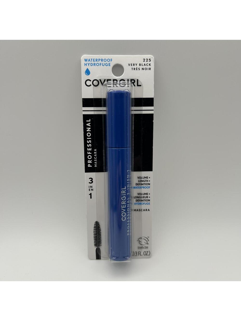 Covergirl Professional Mascara 225 Very Black Waterproof 3-in-1
